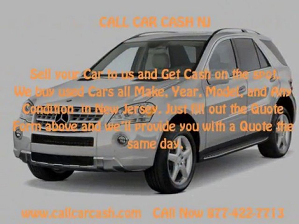 Sell My Car NJ, Buy My Car New Jersey, Cash For Cars NJ