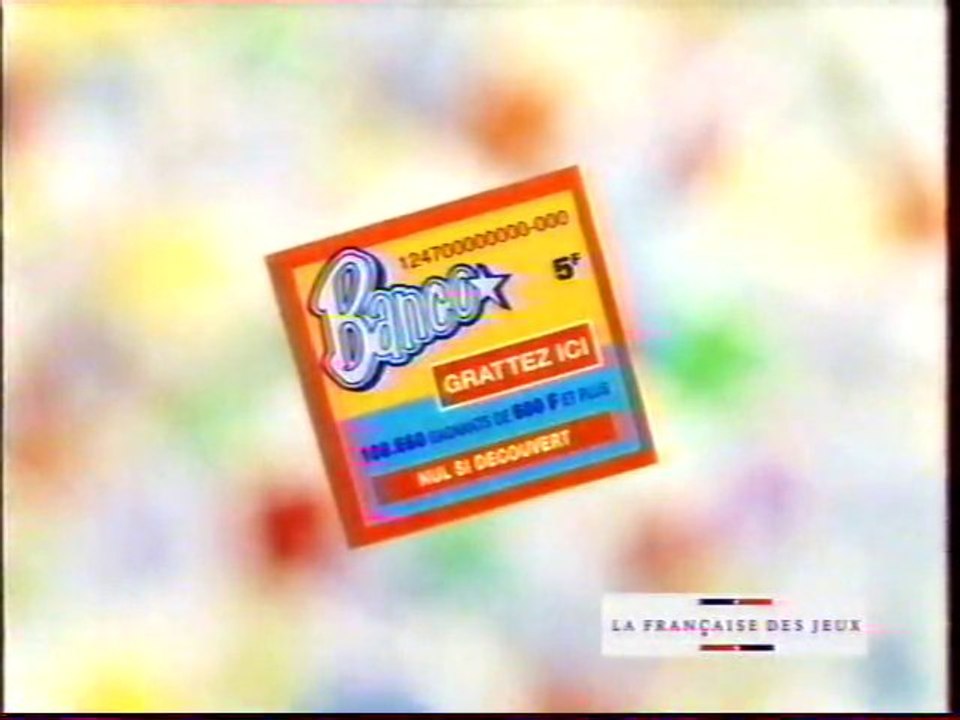 Publicité Banco Francais des jeux 1997