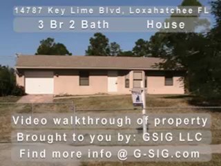 Video Walk Through of 14787 Key Lime Blvd, Loxahatchee ...