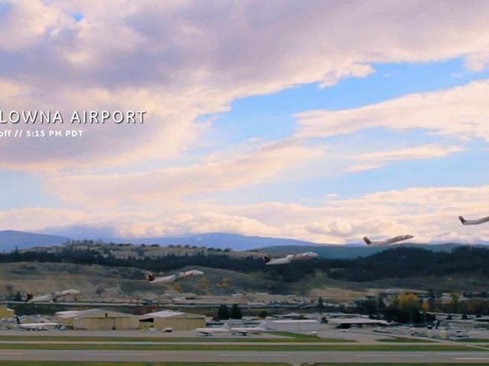 Timelapse landing & takeoff