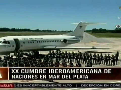 Llegan presidentes a Mar del Plata para Cumbre Iberoamericana