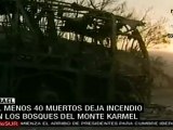 Israel sospecha que mortal incendio forestal fue intencional