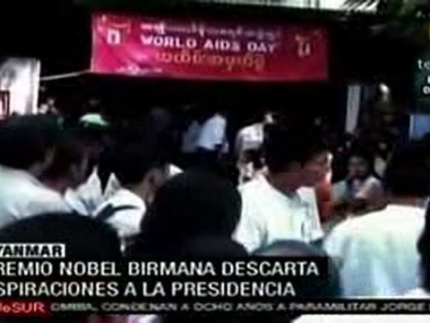 Myanmar: Aung San Suu Kyi descarta aspiraciones a la presidencia