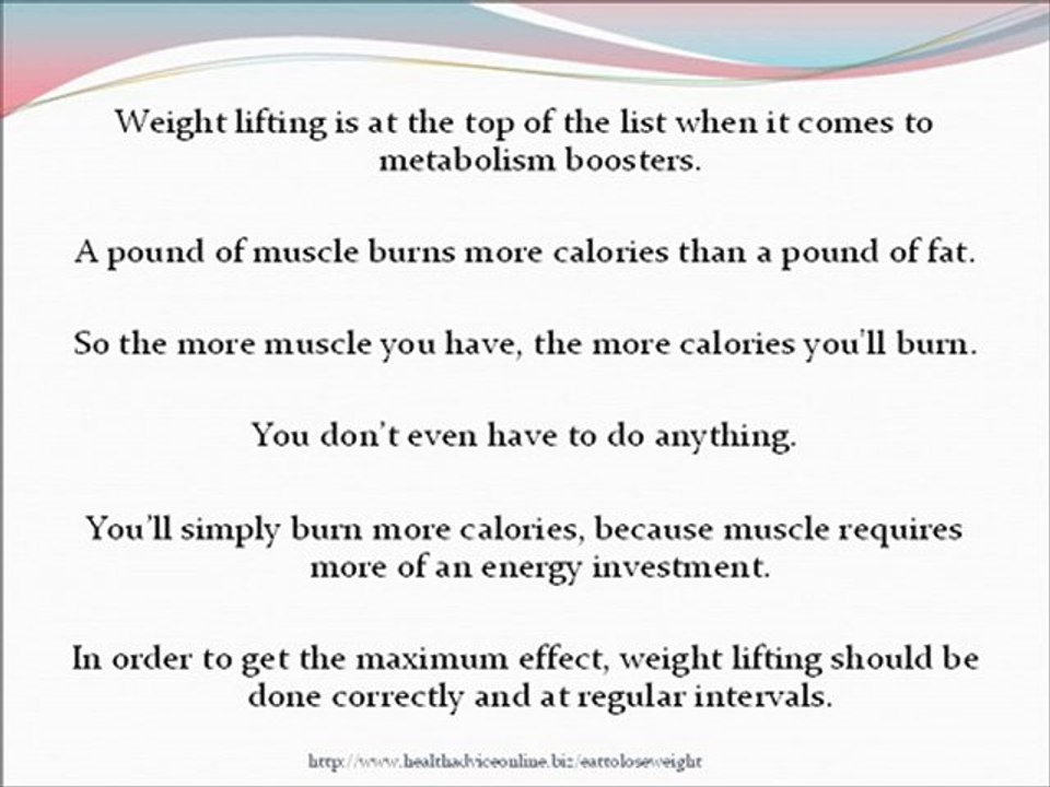 How to speed up your metabolism