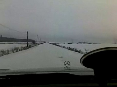 Départ de Bourges sous la neige