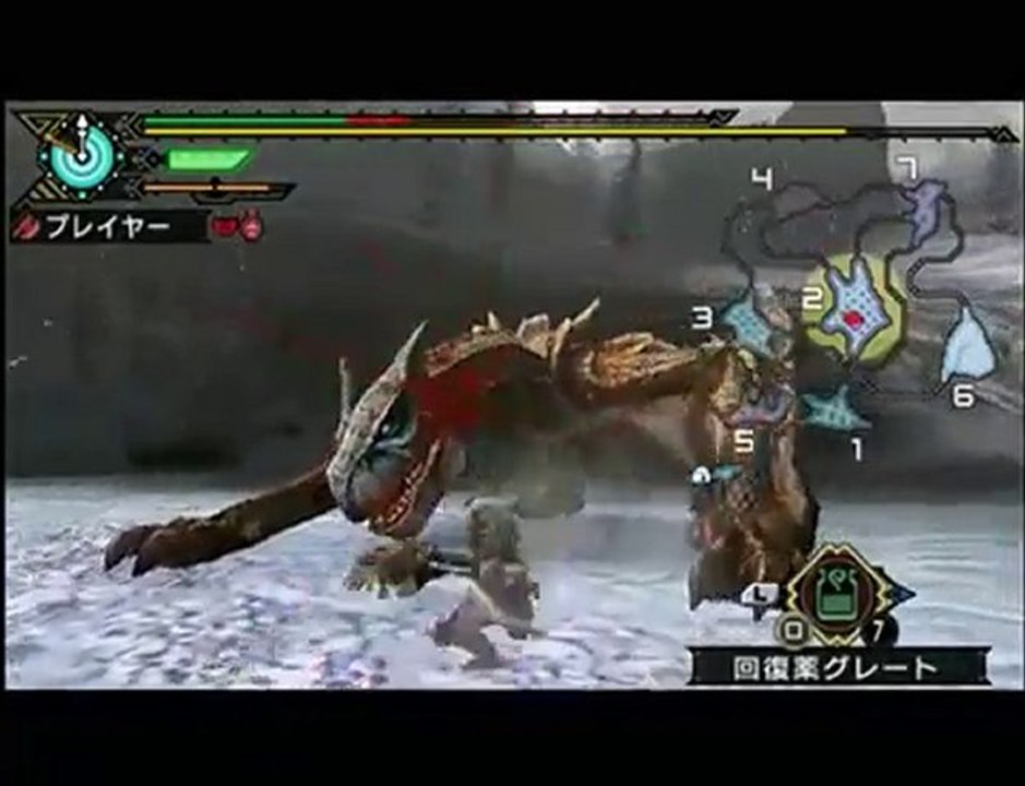 Monster Hunter 3rd - Combat Gameplay - PSP