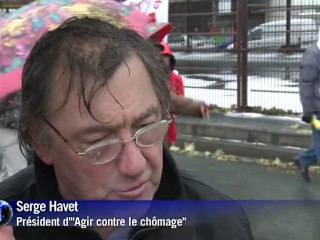Manifestation de chômeurs et précaires pour la 8e année à Paris