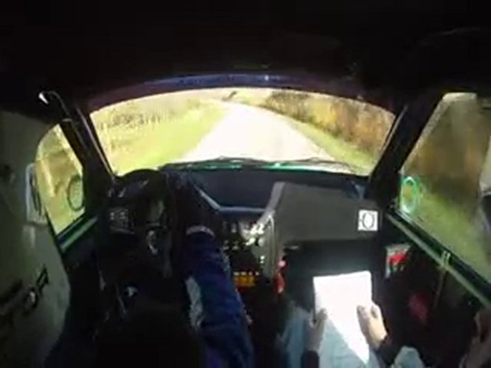 CAMERA EMBARQUEE  ES2  RALLYE DE LA NOIX DE GRENOBLE 2010