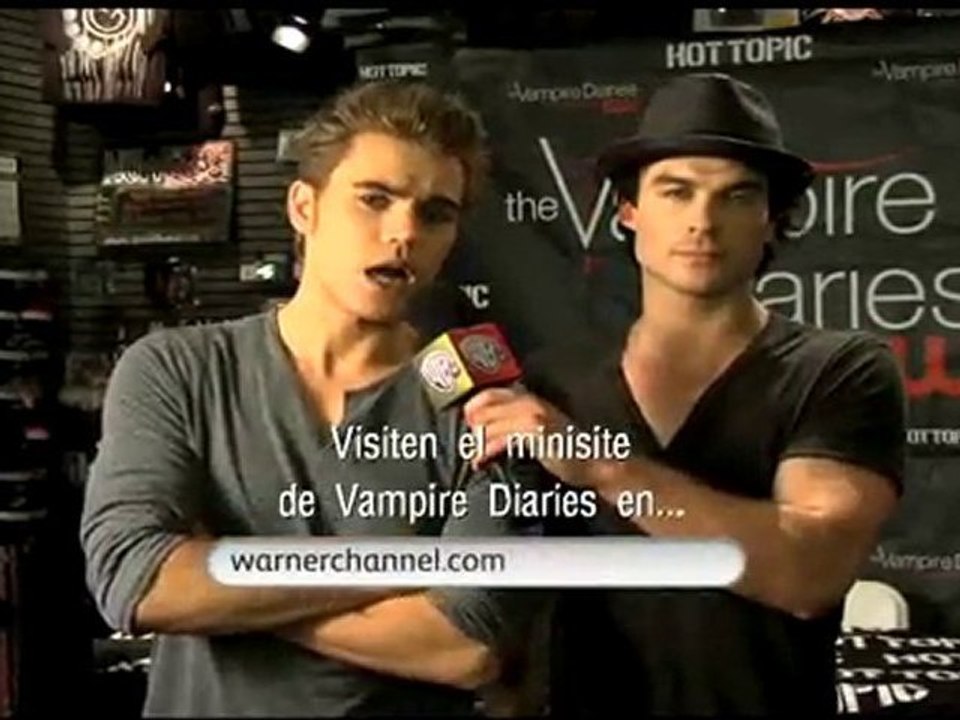 Somerhalder & Wesley en Hot Topic junto a Warner Channel