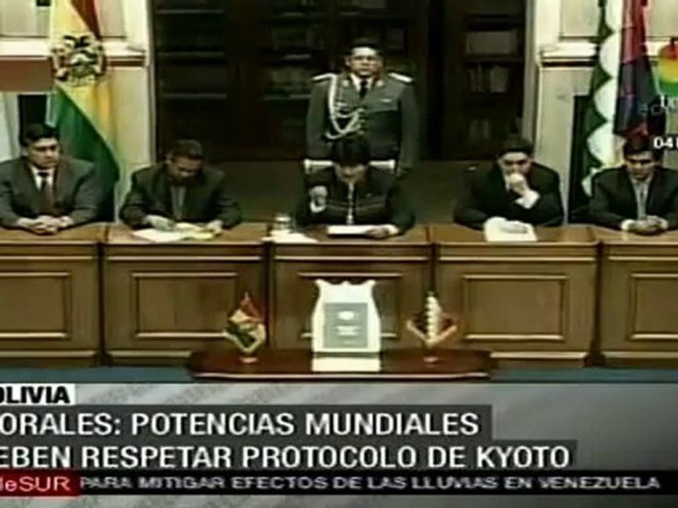Evo Morales: "Abandonar el Protocolo de Kyoto sería aplicar un genocidio"