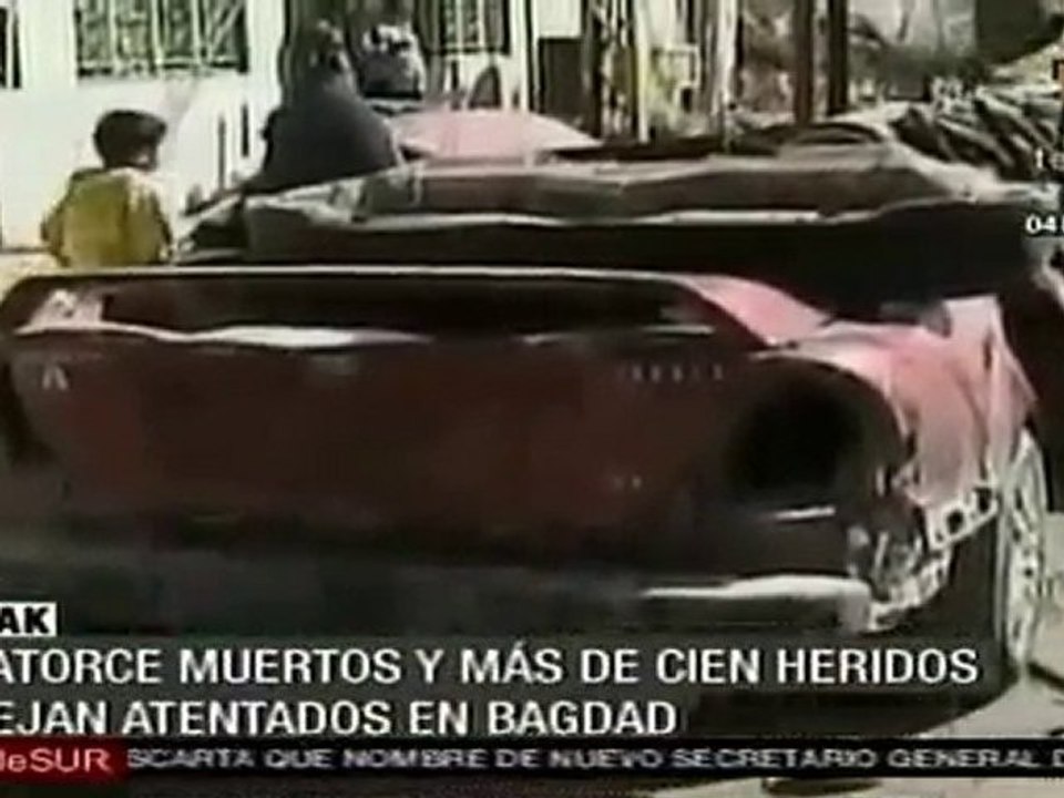 Catorce muertos y más de 100 heridos dejan atentados en Bagdad