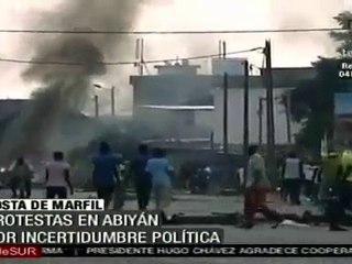 Protestas en Costa de Marfil por incertidumbre política