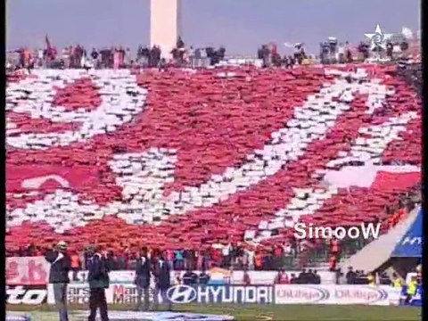 تيفو جماهير الوداد و الرجاء Tifoo derby 109 -RCA 1-2 WAC