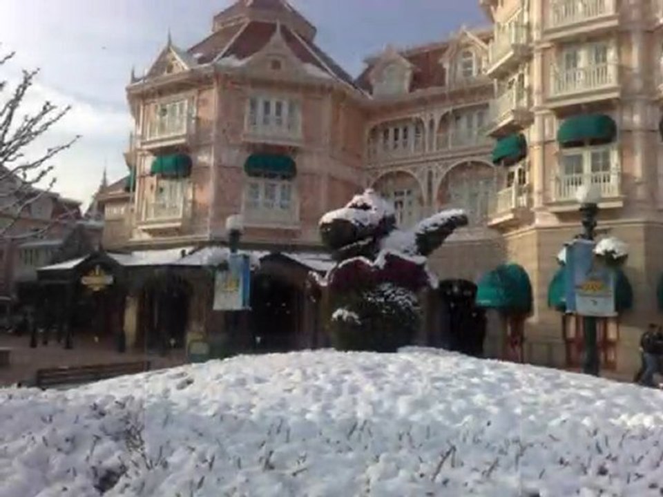 La neige à Disneyland Paris
