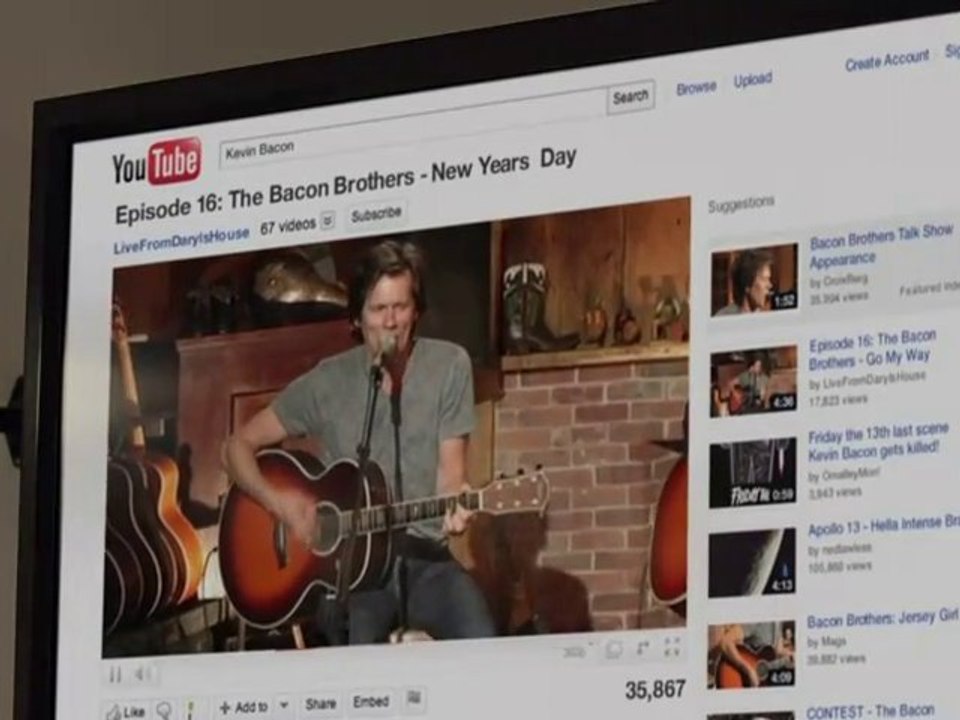 Logitech Revue with Google TV - Kevin Bacon