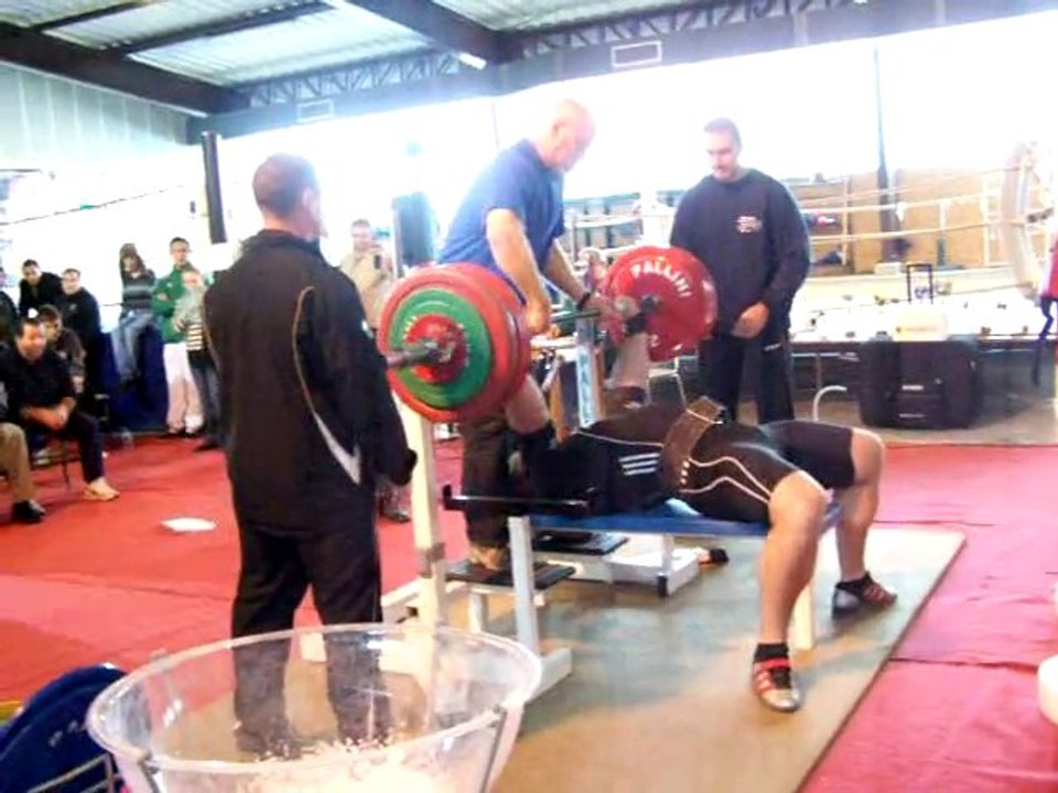 Aurélien Le Jeune 250kg Bench press, FFHMFAC