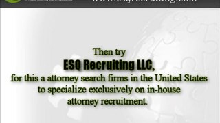 Attorney Placement Firm
