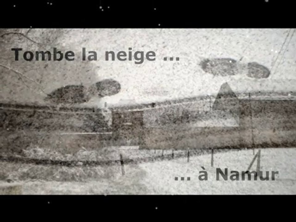 Il neige sur Namur