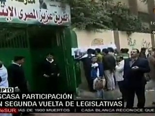 Poca participación en segunda vuelta en Egipto