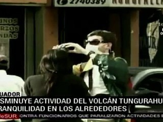 Volcán Tungurahua disminuye actividad
