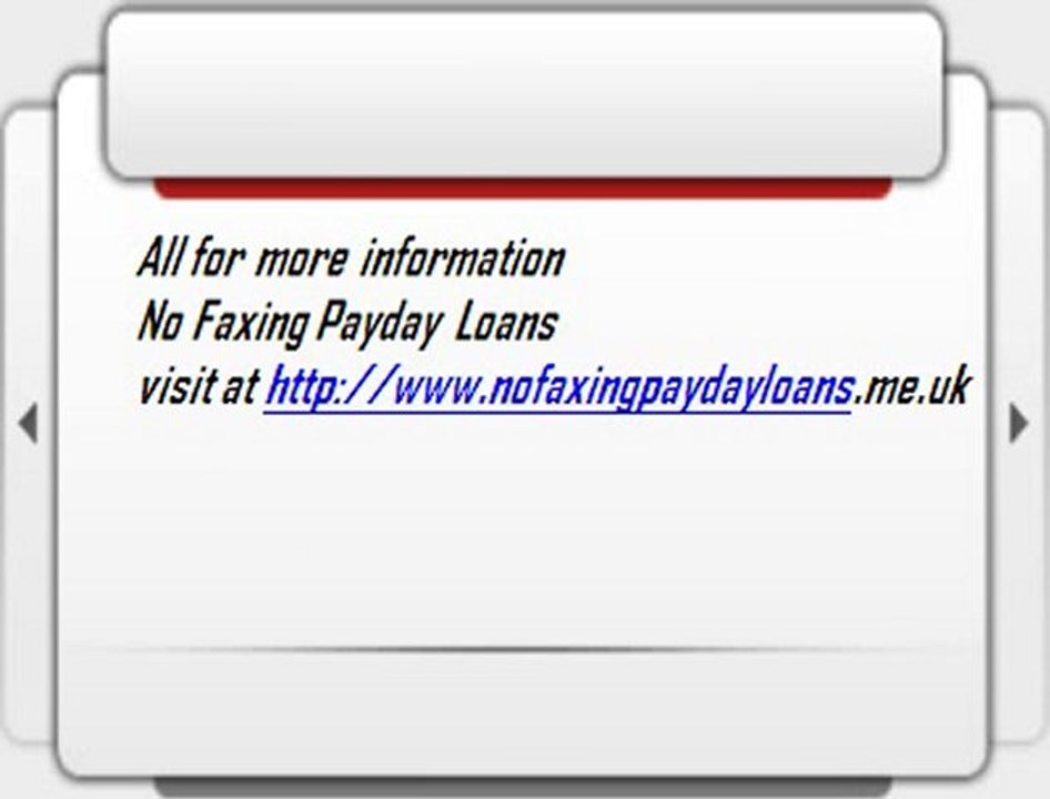 Online Cash Loans - Same Day Loans - No Faxing Payday Loans