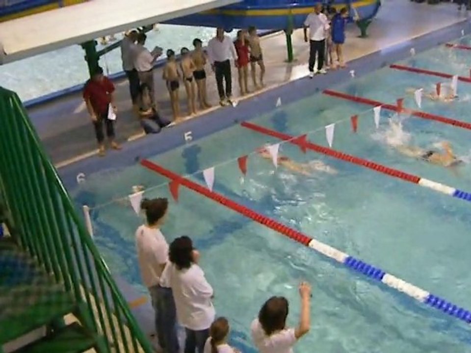 première compétition de Mathéo en piscine