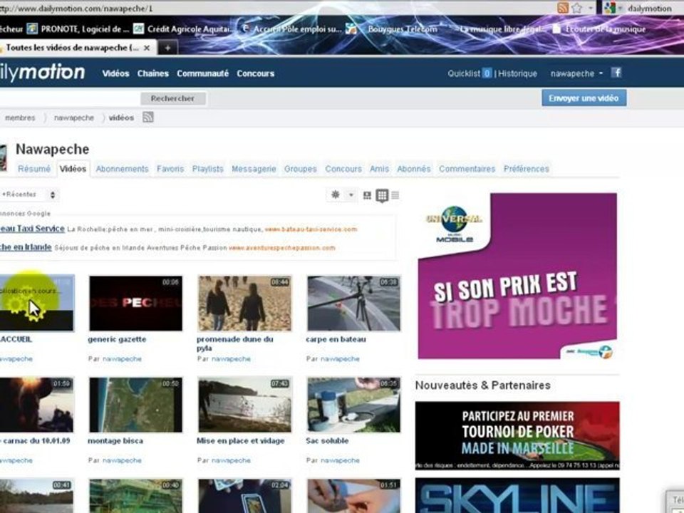 utilisation dailymotion