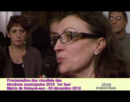 Noisy-le-Sec : Elections municipales 2010 soirée 1er tour