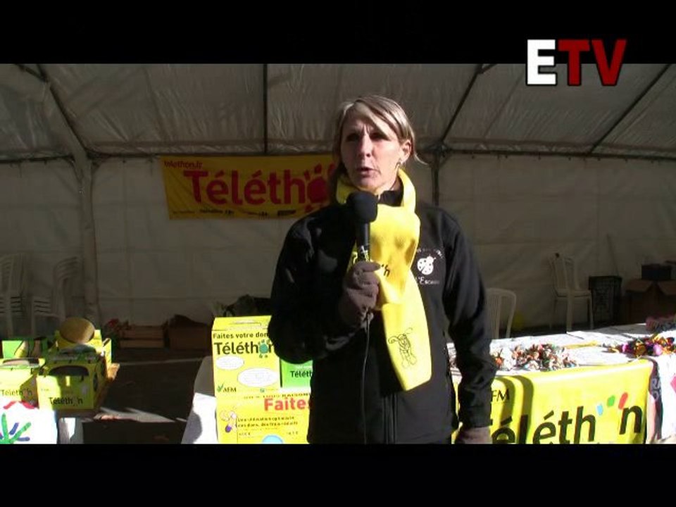 Martine Cagnazzo coordinatrice du Téléthon 2010 à L'Escarène