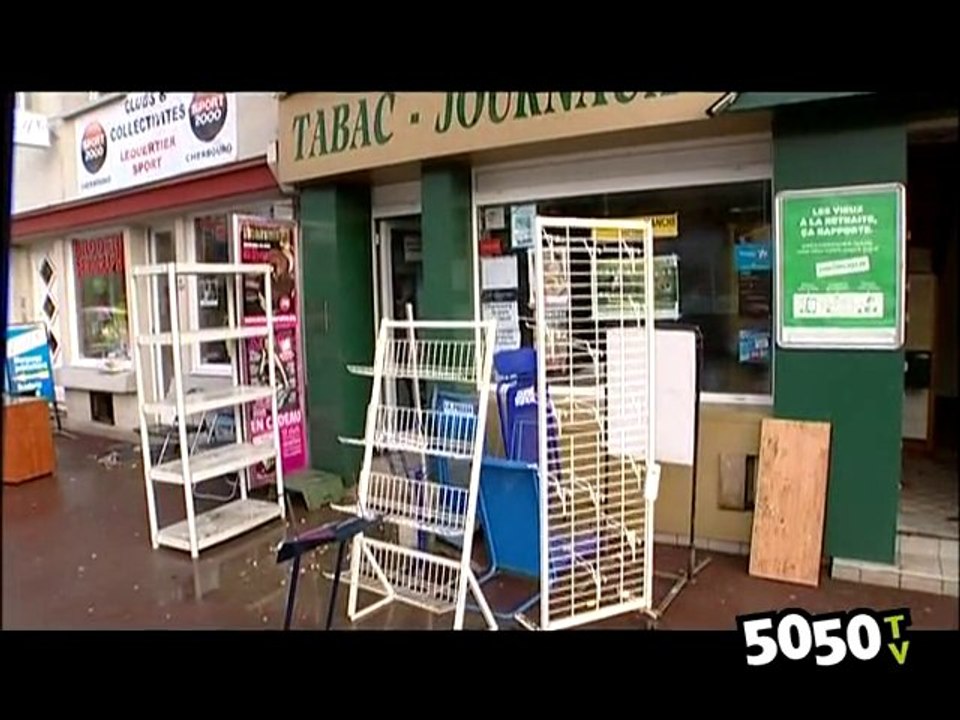 Inondations record à Cherbourg.