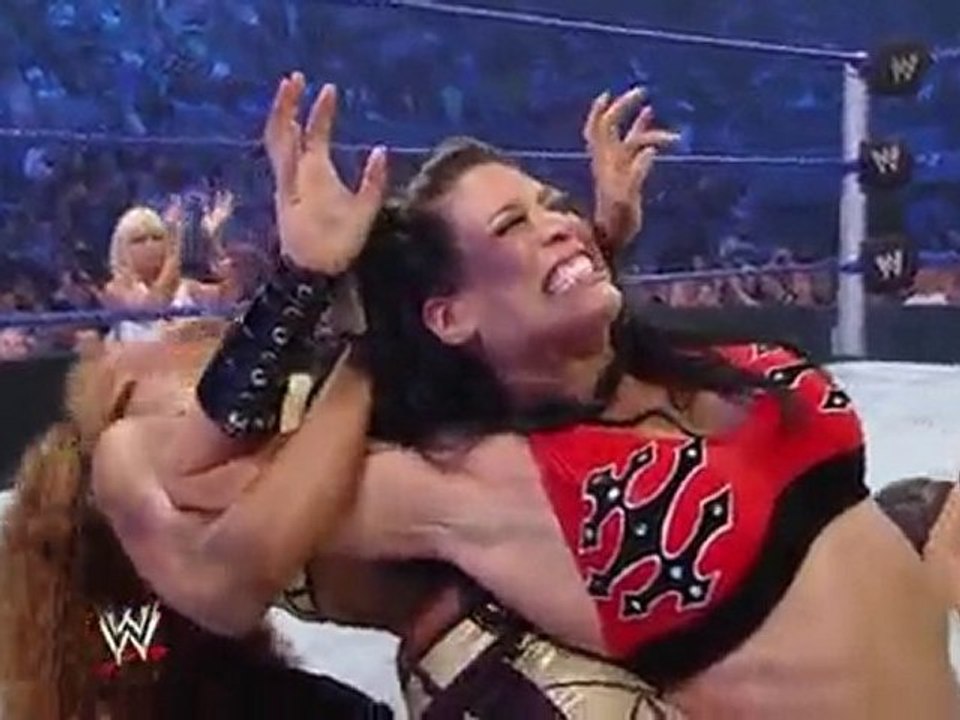 Melina vs Alicia (Michelle attacks Melina)