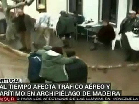 Portugal sufre los efectos del mal tiempo