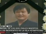 Sepultan restos de civiles muertos en Yeonpyeong