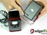 C01525-SL-191 3D Audio Mini Speaker Red and Black
