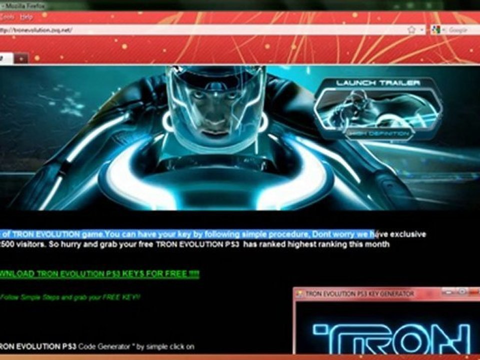 FREE DOWNLOAD TRON EVOLUTION KEYS 100% WOKRING
