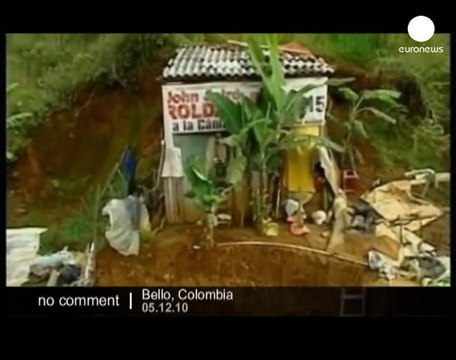 A mudslide in Colombia kills at least 50 people - no comment