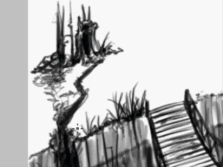 Croquis de paysage imaginaire