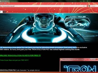 FREE TRON EVOLUTION PS3 SERIAL KEYS 100% WORKING