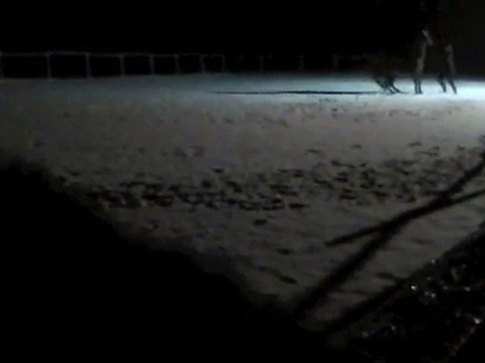 Neige soir
