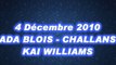 Actions du match Kai Williams  ADA Blois - Challans