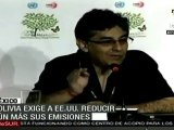 Bolivia pide cifras concretas a la COP16, protestas en calles de Cancún
