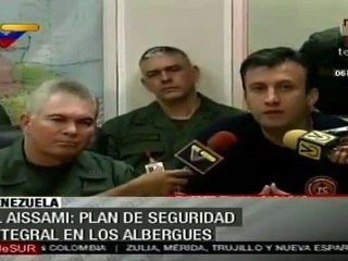 Activan en Venezuela plan para garantizar seguridad en refugios