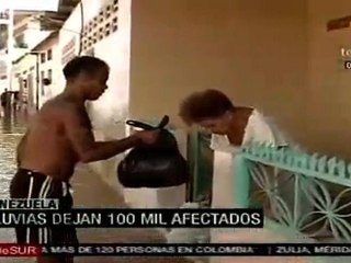 Lluvias en Venezuela deja 100mil afectados