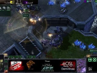 TuZeR vs RouaF 4/5 - Starcraft 2 - Demi eOSL Winter '10