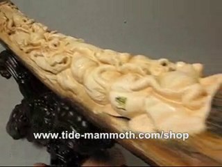 mammoth ivory tusk carving Frog Bridge 37372