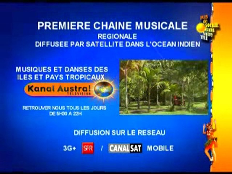 kanal austral bandeau Maurice  ouverture,fermeture chaine