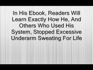 Ramsey's Cure For Excessive Sweating