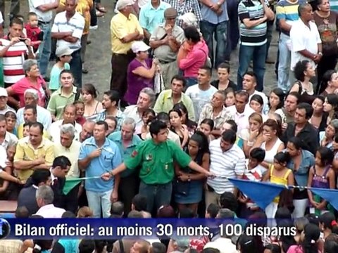 Colombie: funérailles des victimes d'un glissement de terrain