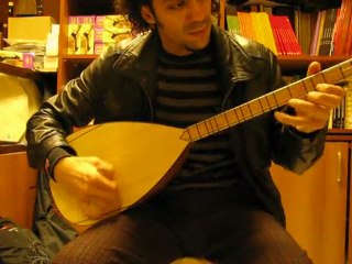 Short-neck Turkish Carved 40 yo Mulberry Saz Baglama