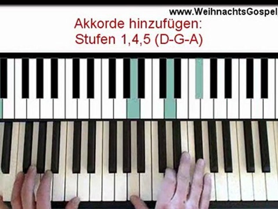 Weihnachtslied am Klavier First Noel